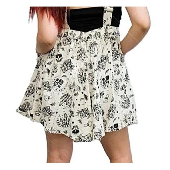 Karma Nepal Wide Leg Romper One Size Mushroom Celestial Overalls - Picture 3 of 6